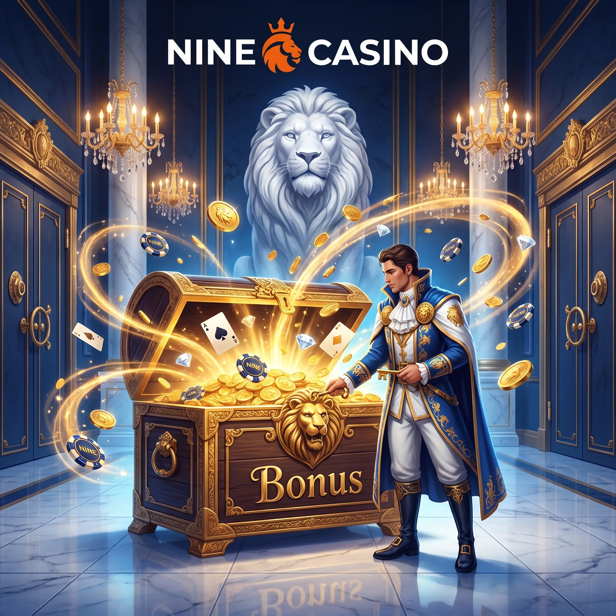 Nine Casino royal treasurer and bonus chest
