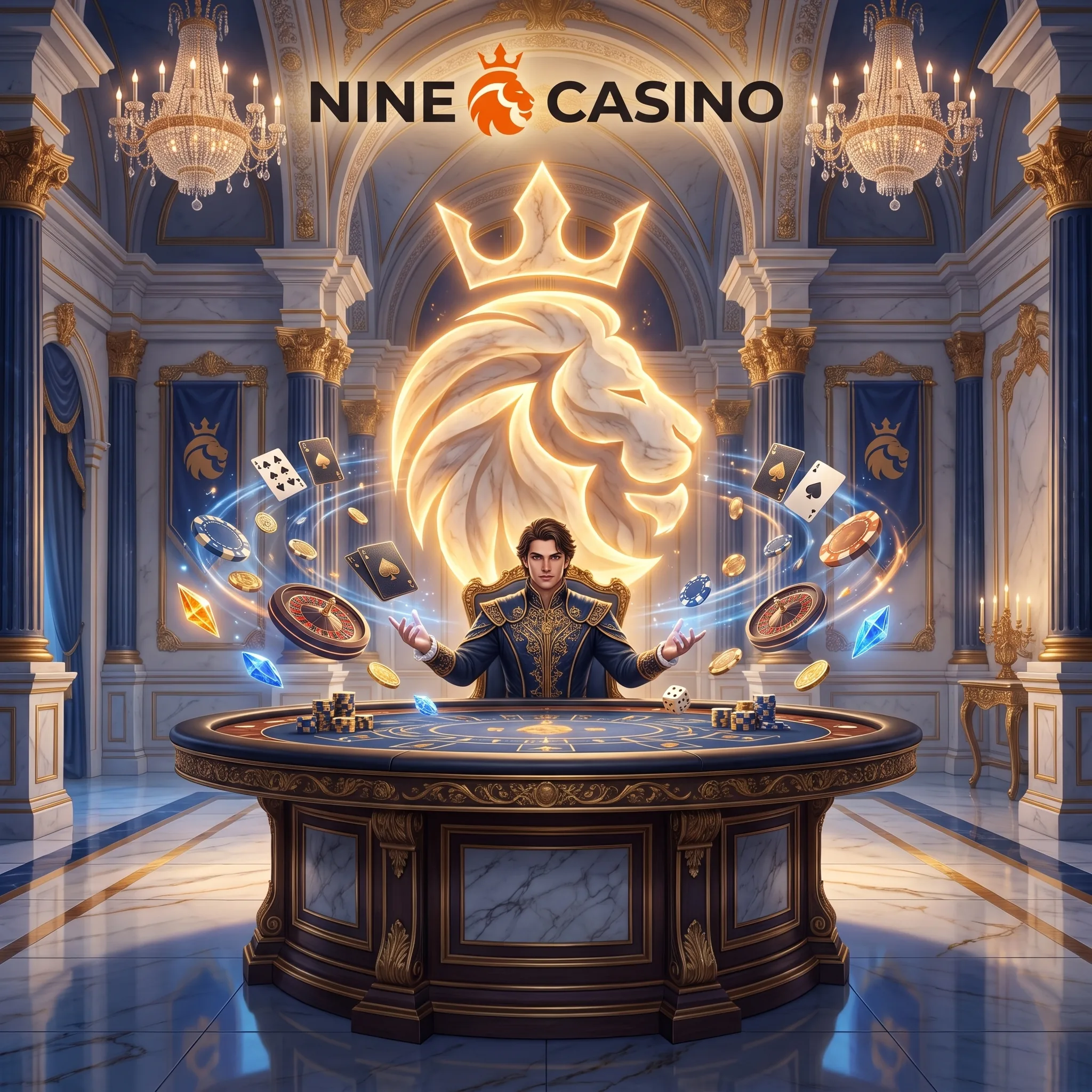 Nine Casino royal strategist at a casino table